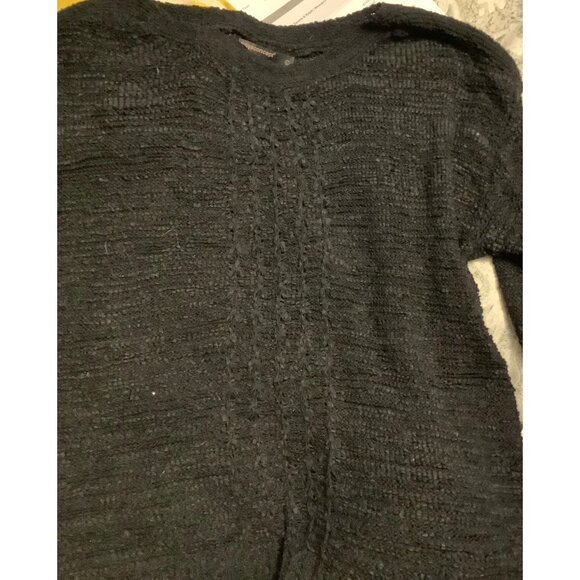 Soyaconcept Women Black Knit Cable Pullover Sweater -- Large - Picture 5 of 9